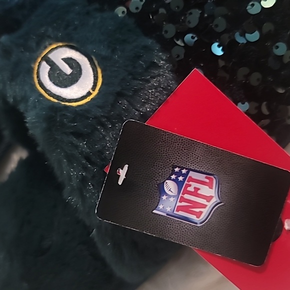 💚Green Bay Packers Sequins Women's Slippers - Size 9-10 L 💚 - Picture 3 of 8